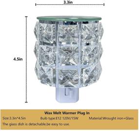 img 2 attached to 🕯️ Silver Decorative Plug-in Pluggable Fragrance Warmer by MeplLivs - Enhance your Space with Scented Candle Warming