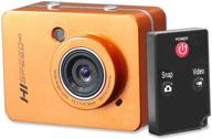 📷 pyle pschd60or hi speed sports action camera - hd 1080p mini camcorder with 12 mp camera, 2.4" touch screen, usb sd card hdmi, waterproof case, usb cable, wireless remote & mount – orange logo