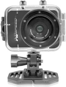 img 3 attached to 📷 Pyle PSCHD60OR Hi Speed Sports Action Camera - HD 1080P Mini Camcorder with 12 MP Camera, 2.4" Touch Screen, USB SD Card HDMI, Waterproof Case, USB Cable, Wireless Remote & Mount – Orange