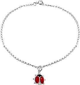 img 1 attached to Ladybug Garden Bracelet Sterling Extender Women's Jewelry