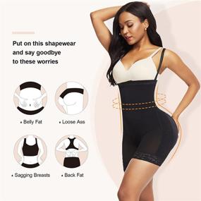 img 3 attached to FeelinGirl Trainer Shapewear Shapemint Hi Waist Women's Clothing