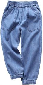 img 3 attached to 🔵 Elastic-Style Deep Blue Boys' Clothing by Mallimoda