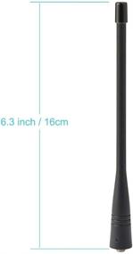 img 2 attached to 📻 UHF 400-470MHz Two Way Radio Antenna Replacement Walkie Talkie SMA Female Antenna 2-Pack - Compatible with Bingfu BaoFeng BF-888S Arcshell AR-5 AR-6 AR-7 Retevis H-777 H-777S Kenwood Two Way Radio