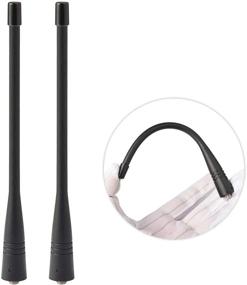 img 3 attached to 📻 UHF 400-470MHz Two Way Radio Antenna Replacement Walkie Talkie SMA Female Antenna 2-Pack - Compatible with Bingfu BaoFeng BF-888S Arcshell AR-5 AR-6 AR-7 Retevis H-777 H-777S Kenwood Two Way Radio