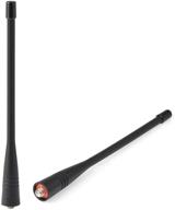 📻 uhf 400-470mhz two way radio antenna replacement walkie talkie sma female antenna 2-pack - compatible with bingfu baofeng bf-888s arcshell ar-5 ar-6 ar-7 retevis h-777 h-777s kenwood two way radio logo