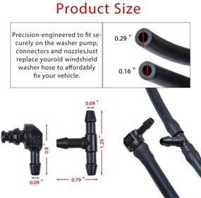 img 2 attached to 🚗 OTUAYAUTO Windshield Washer Nozzles Kit - Compatible with 11-16 Ford F250, F350, F450, F550 - Washer Jet and Fluid Hose with Connector