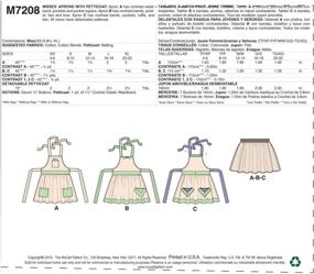 img 1 attached to 👗 McCall's Patterns M7208: Sewing Templates for Misses' Aprons and Petticoat in XSM-SML-MED-LRG-XLG Sizes