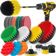 🛠️ holikme 22piece drill brush attachments set - ultimate power scrubber for grout, tiles, sinks, bathtub, bathroom, kitchen логотип