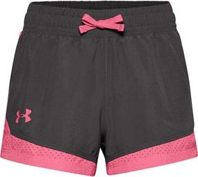 img 4 attached to Black Girls' Active 🏿 Clothing: Under Armour Sprint Shorts