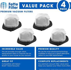 img 2 attached to 🔍 Fette Filter - Replacement Vacuum Dust Cup Filters for Shark XSB726N (Pack of 4)