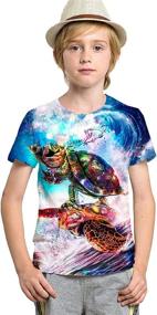 img 1 attached to Creative Graphic T-Shirts for Boys' Clothing in Gauekay Shirts Tops, Tees & Shirts