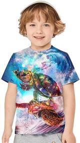 img 2 attached to Creative Graphic T-Shirts for Boys' Clothing in Gauekay Shirts Tops, Tees & Shirts