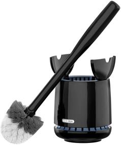 img 4 attached to High-Quality Toilet Bowl Brush and Holder by MR.SIGA - Sturdy Handle and Long-lasting Bristles for Efficient Bathroom Cleaning - Black, 1 Pack