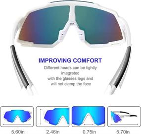 img 1 attached to TOPTETN Polarized Sunglasses Glasses Bicycle