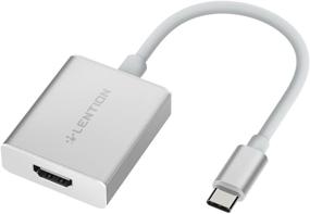 img 4 attached to 💻 LENTION USB C to 4K HDMI Digital AV Adapter for MacBook Pro, Mac Air, iPad Pro, Surface, Chromebook, Samsung S20/S10/S9, Note 10/9/8 & More (CB-4KHDMI, Silver)