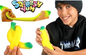 img 1 attached to 🍌 JA-RU Растяжимая Банановая Сенсорная Игрушка Squish Yum Buh Nay Nay (1 Штука) - Игрушка для расслабления от стресса для детей и взрослых. Игрушки для аутизма, на вечеринку и многое другое! 1-3340-1р