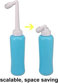 img 3 attached to 🔵 Belinlen 2 Pack 17oz Portable Bidet for Postpartum Perineal Care and Childbirth Cleaner – Handheld Personal Bidet with Travel Bag (500ml, Blue)