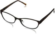 👓 foster grant charlsie women's multifocus glasses: enhancing clarity with rectangular frames logo