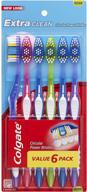 🪥 6-pack of colgate extra clean full head medium toothbrushes logo