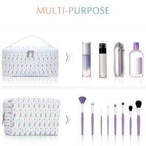 img 3 attached to 💄 Hassle-Free HOYOFO Womens Cosmetic Storage Toiletry: Organize Your Beauty Essentials Effortlessly