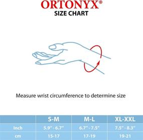 img 2 attached to 🖐️ ORTONYX Thumb Immobilizer Brace - Thumb Spica Support Splint for Arthritis, Pain, Sprains, Strains, Carpal Tunnel - Wrist Strap - Left/Right Hand