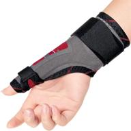 🖐️ ortonyx thumb immobilizer brace - thumb spica support splint for arthritis, pain, sprains, strains, carpal tunnel - wrist strap - left/right hand логотип