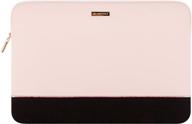 💦 water resistant laptop sleeve for 13-13.3 inch macbook pro & macbook air - comfyable cover case for mac in pink & black logo