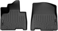 🔥 custom fit floor mats 1st row black liner set | compatible with 2022 kia carnival | all weather | smartliner sa0556 (fits all models) logo