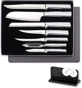 img 4 attached to 🔪 Rada Cutlery S38 7-Piece Starter Gift Set with R119 Knife Sharpener