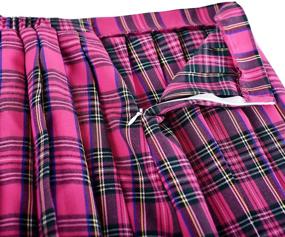 img 1 attached to 👗 Girls Skirt School Uniform Tartan: Trendy Girls' Clothing in Skirts & Skorts