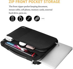 img 2 attached to MOSISO Protective Compatible Polyester Briefcase Laptop Accessories for Bags, Cases & Sleeves