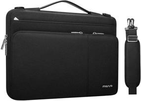 img 4 attached to MOSISO Protective Compatible Polyester Briefcase Laptop Accessories for Bags, Cases & Sleeves