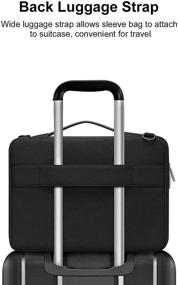 img 1 attached to MOSISO Protective Compatible Polyester Briefcase Laptop Accessories for Bags, Cases & Sleeves