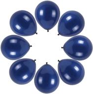 maylai navy blue balloons 12 inch - pack of 50 | thick 3.2g/pc | ideal for wedding, birthday & cowboy party decorations логотип