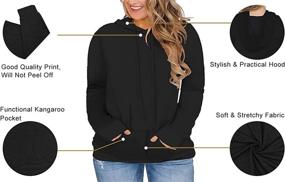 img 2 attached to Hoodies Women Casual Pullover Sweatshirts Outdoor Recreation and Climbing