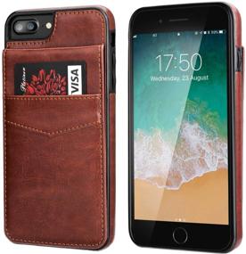 img 2 attached to IPhone 7 Plus IPhone 8 Plus Case Wallet With Credit Card Holder