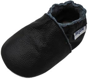 img 4 attached to 👟 Anti-Skid Prewalker Boys' Shoes - Mejale Leather Moccasins