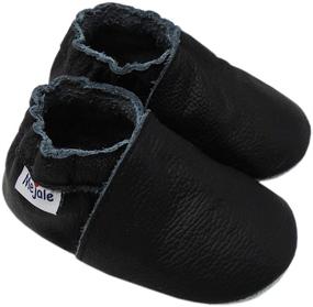 img 2 attached to 👟 Anti-Skid Prewalker Boys' Shoes - Mejale Leather Moccasins