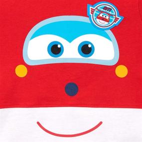 img 2 attached to 👕 Jett T-Shirt and Shorts Set - Super Wings Boys Collection