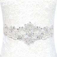 pardecor rhinestone applique: stunning crystal wedding accessories for women's belts logo