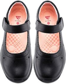 img 4 attached to 👧 JABASIC Girls School Shoes - Girls' School Uniform Footwear