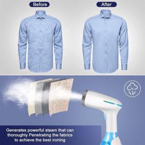 img 2 attached to Efficient Wrinkle Remover: Portable Handheld Steamer for 👕 Clothes with Fast 15-Second Heat-up and Large Detachable Water Tank
