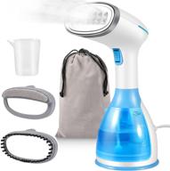 efficient wrinkle remover: portable handheld steamer for 👕 clothes with fast 15-second heat-up and large detachable water tank logo