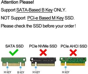 img 2 attached to 🔍 GODSHARK M.2 SSD Enclosure: Cable-Free USB to M.2 SATA SSD Adapter with Case, Portable High Performance External Enclosure for M.2 2230 2242 2260 2280, No Cable Required