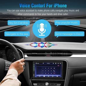 img 1 attached to Автомагнитола APHQUA - совместимость с Apple Carplay/Android Auto, 7-дюймовый Full HD сенсорный экран емкостного типа, Bluetooth, USB-порт, вход A/V, приемник радио AM/FM, функция Mirror Link, поддержка задней камеры.