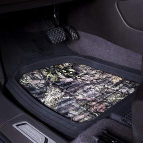 img 3 attached to 🍃 Mossy Oak Heavy Duty Deep Dish Rubber Floor Mats - Ultimate All-Weather Car Protection (4 Pcs) - Trim-to-Fit – Officially Licensed