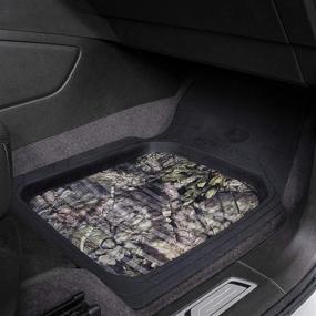 img 2 attached to 🍃 Mossy Oak Heavy Duty Deep Dish Rubber Floor Mats - Ultimate All-Weather Car Protection (4 Pcs) - Trim-to-Fit – Officially Licensed