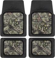 🍃 mossy oak heavy duty deep dish rubber floor mats - ultimate all-weather car protection (4 pcs) - trim-to-fit – officially licensed logo