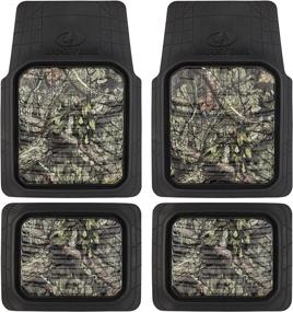 img 4 attached to 🍃 Mossy Oak Heavy Duty Deep Dish Rubber Floor Mats - Ultimate All-Weather Car Protection (4 Pcs) - Trim-to-Fit – Officially Licensed