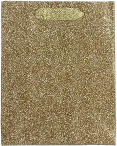 img 3 attached to Jillson Roberts Medium Gift Bags: 6-Count Gold Sparkle Bags for All Occasions!